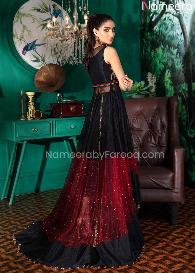 Qena Women Maxi Red, Black Dress - Buy Qena Women Maxi Red, Black Dress  Online at Best Prices in India | Flipkart.com